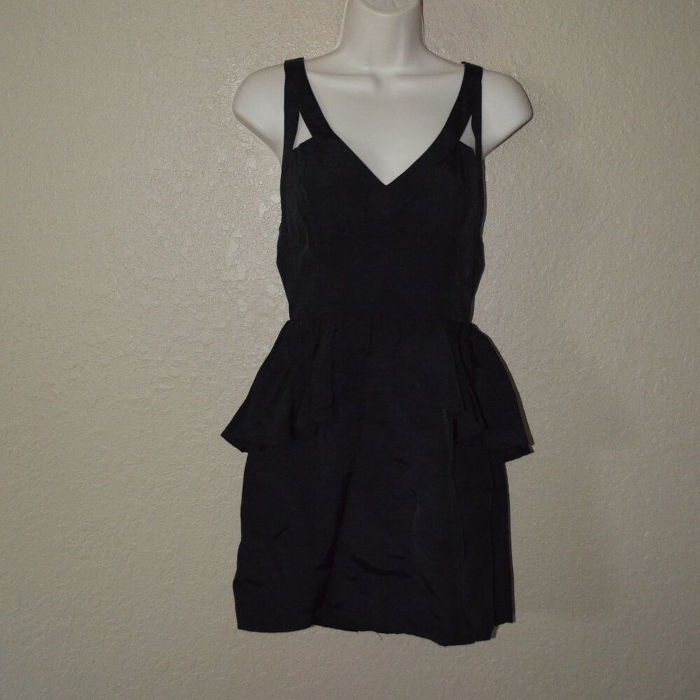 Sz S Keepsake Black Open Back Mini Dress
